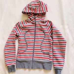 Limited Edition Striped Scuba Hoodie Size 6